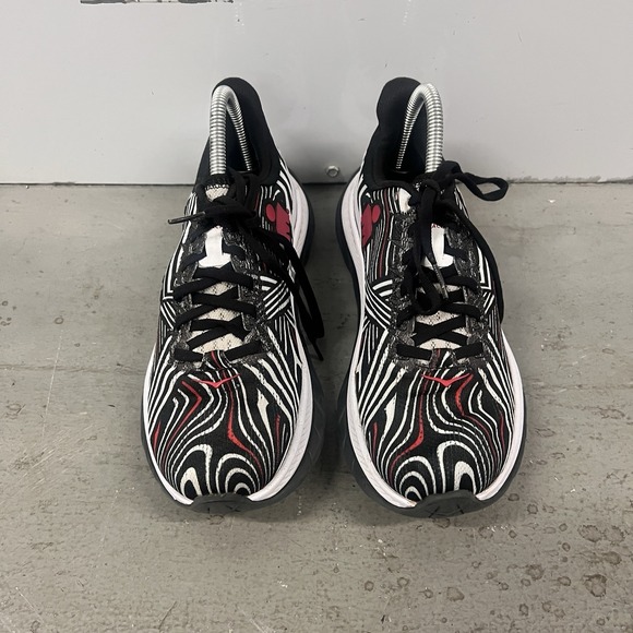 Hoka One One Mach 5 Running Shoes Black White Red Womens Size 7.5 B Marathon - Picture 6 of 9